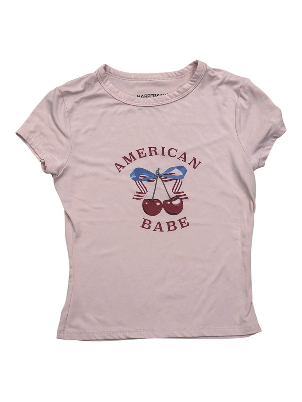 Harper&Ivy Pink "American Babe" Graphic Tee